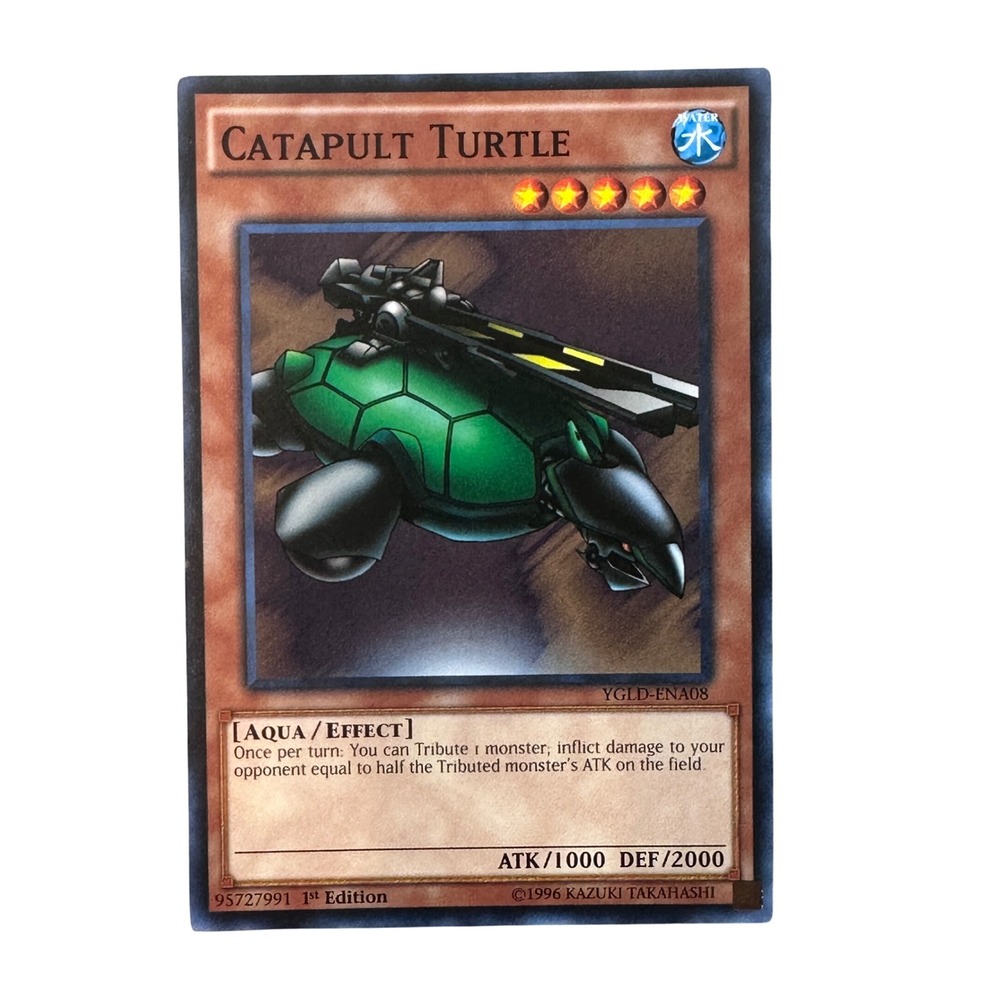 Yu-Gi-Oh! Trading Card OS Brown Catapult Turtle YGLD-ENA08‎ 1st Edition Common